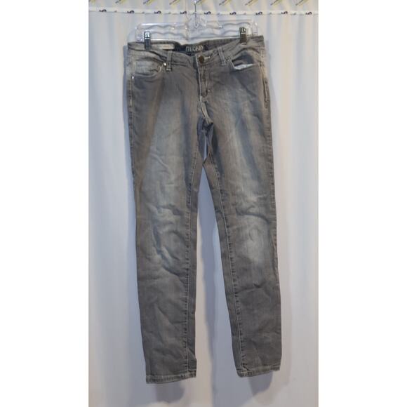 Decree Grey Super Skinny Distressed Jeans Size 11 - Picture 1 of 4